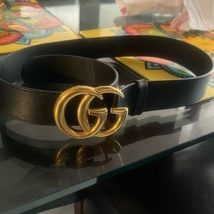 GUCCI 2015 RE-EDITION WIDE LEATHER BELT